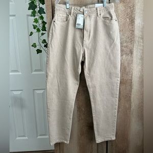 H&M beige Mom Jeans